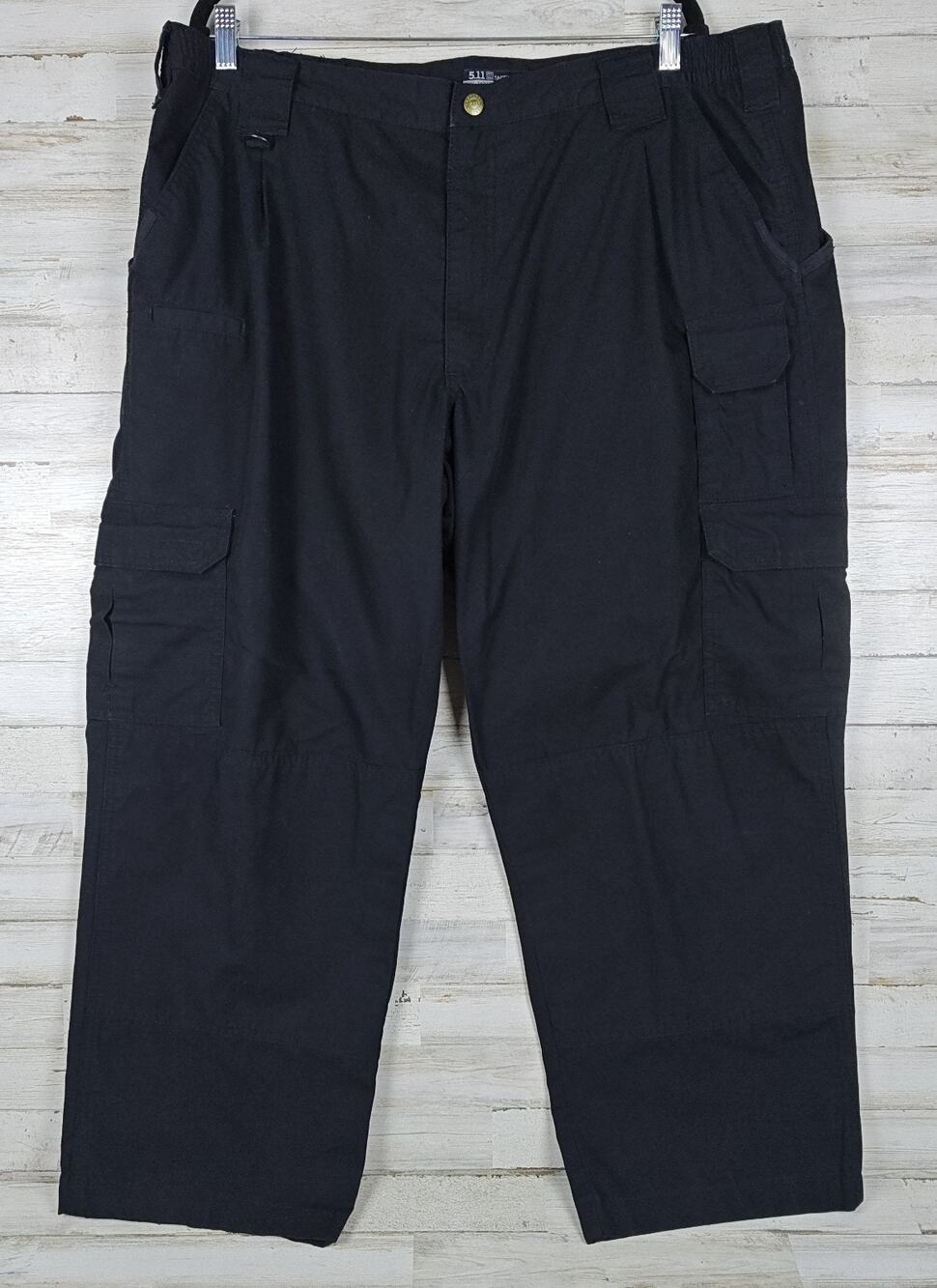 5.11 Tactical Mens 42 Taclite Pro Cargo Pants Black 27" Inseam Hemmed 74273